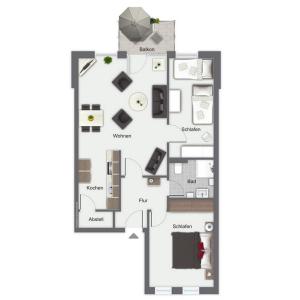 Půdorys ubytování Sünnslag Wohnung 099