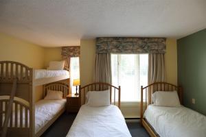 2 beliches num quarto com uma janela em Inns Of Wv 201, 2 Bd, Waterville Valley em Waterville Valley