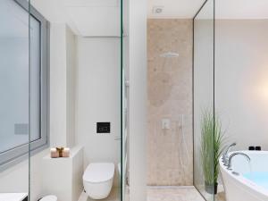 A bathroom at 5 star lux suite in Kolonaki.