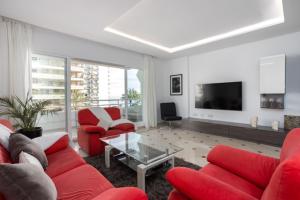 TV/trung tâm giải trí tại Apartamento Marbella Centro Av. del Mar