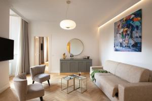 منطقة جلوس في Spagna Luxury Rooms