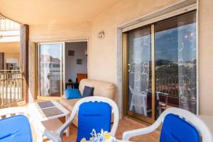 Balkón alebo terasa v ubytovaní FUENGIROLA , Beach, Centre ,Balcony with seaview, for 4 persons
