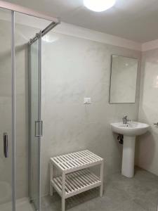 Koupelna v ubytování Casapescoluse