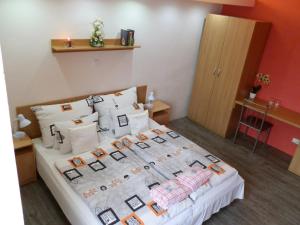 Katil atau katil-katil dalam bilik di Hotel Gól Prostějov