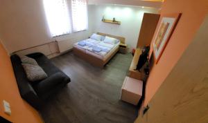 Katil atau katil-katil dalam bilik di Hotel Gól Prostějov