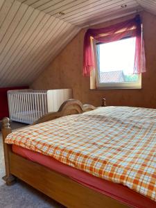 Postel nebo postele na pokoji v ubytování Andrea's Ferienwohnung