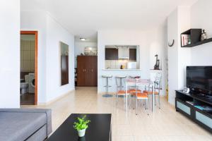 Kuchyň nebo kuchyňský kout v ubytování Paradise Beach Suite