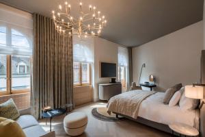 Hotel Märthof Basel客房内的一张或多张床位