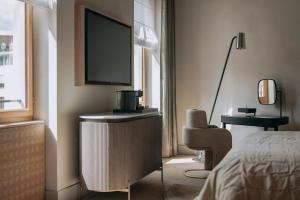 Hotel Märthof Basel客房内的一张或多张床位