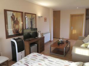 TV a/nebo společenská místnost v ubytování Hotel Era Conte