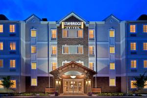 a rendering of the embassy hotel at night at Staybridge Suites - Philadelphia Valley Forge 422, an IHG Hotel in Royersford