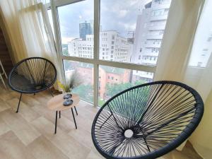 Μπαλκόνι ή βεράντα στο Inn Home Apartments-Olimpiysky Stadium area