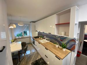 Η κουζίνα ή μικρή κουζίνα στο Bastion Apartament 4