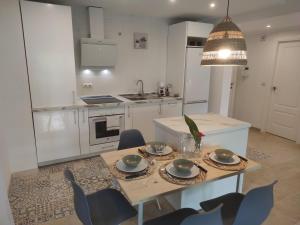 Kuchyň nebo kuchyňský kout v ubytování Beach House ELVIRIA