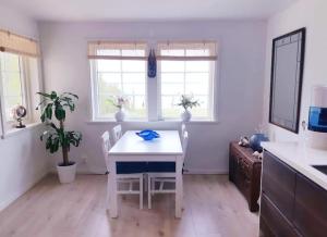 Nhà bếp/bếp nhỏ tại Lakeview lodge Tree of Life, Skagern Lake