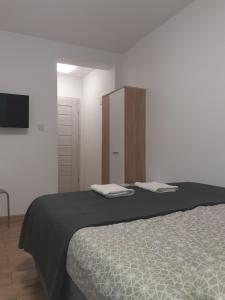 Posteľ alebo postele v izbe v ubytovaní APARTAMENTY CENTRUM PIŁSUDSKIEGO