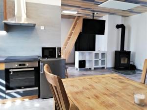 Kuchyň nebo kuchyňský kout v ubytování Apartmány Pod Čápy, Nasavrky