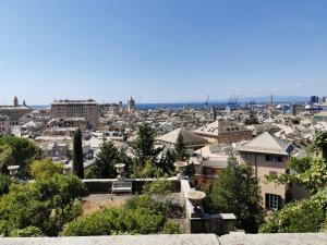 A general view of Genova or a view of the city taken from a szállodákat