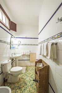łazienka z toaletą i umywalką w obiekcie Apartment La Gomera II w mieście San Juan de la Rambla