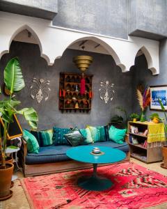 Posezení v ubytování Riad les 2 Portes