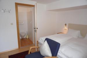 Postel nebo postele na pokoji v ubytování Haus Christine