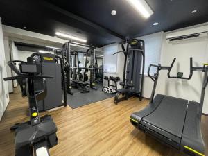 Fitness centrum a/nebo fitness zařízení v ubytování ZONK HOTEL Hakata