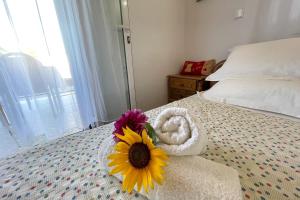 Posteľ alebo postele v izbe v ubytovaní Villa Vicky Corfu