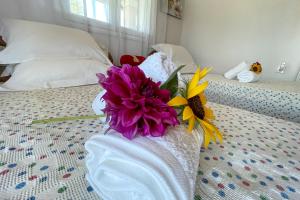Posteľ alebo postele v izbe v ubytovaní Villa Vicky Corfu