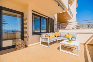 Ein Balkon oder eine Terrasse in der Unterkunft Cana Ferrera