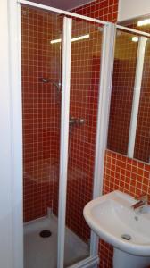Kúpeľňa v ubytovaní Apartmány Čertovka