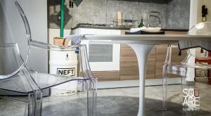 Kuchyň nebo kuchyňský kout v ubytování MR SQUARE apartment