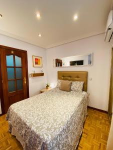 1 dormitorio con 1 cama grande en una habitación en Sleeping Gran Via, en Madrid