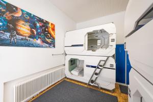 a room with a star wars themed room at Space Home Apartment - Central Station # Hauptbahnhof in Vienna
