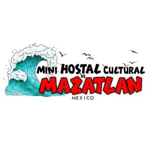 um logotipo para ahm hospital centro cultural de marakhain em Mini Hostal Cultural de Mazatlán em Mazatlán