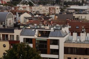 Výhľad na mesto Kołobrzeg alebo výhľad na mesto priamo z apartmánu