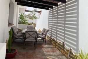Balkón alebo terasa v ubytovaní Exclusiva Villa de Lujo (5*****) en Corralejo - Fuerteventura (Islas Canarias)