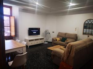 TV a/nebo společenská místnost v ubytování Casa La Lonja de Guadix