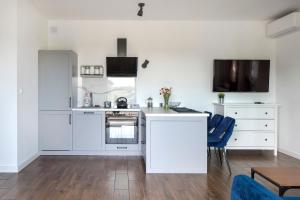 Kuchyňa alebo kuchynka v ubytovaní Apartamenty Zielona Lipka