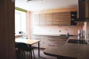 Kuhinja oz. manjša kuhinja v nastanitvi Vao Guesthouse