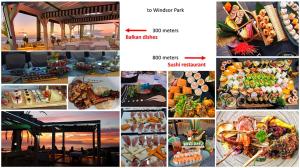 a collage of pictures of different food items at Dream View in Adeje