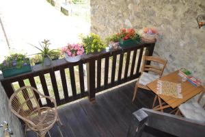 Balkón nebo terasa v ubytování B&B Sopralapanca