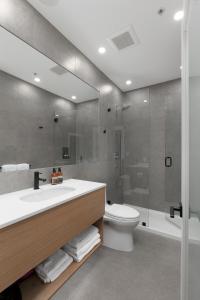 Koupelna v ubytování Victorian Hotel