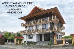 瑟彭察La Conacul Vesel Săpânța的瓦莱斯郊区的房屋