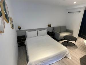 Letto o letti in una camera di 微光宿 LIGHt