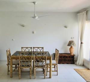 A seating area at Casa Playa
