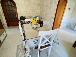 A seating area at Casa Emanuele