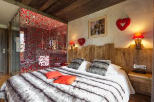 Postel nebo postele na pokoji v ubytování Hotel Cote Brune