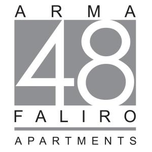 Et logo, certifikat, skilt eller en pris der bliver vist frem på Arma Faliro Apartments