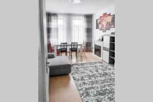 Posezení v ubytování Zentral, ruhig, 4Personen, Balkon, Waschmaschine
