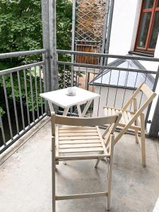 Balkón nebo terasa v ubytování Zentral, ruhig, 4Personen, Balkon, Waschmaschine